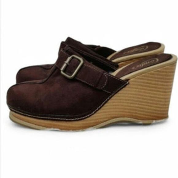 Y2K Candies Brown Wedge Clog Size 9 M - Picture 1 of 8